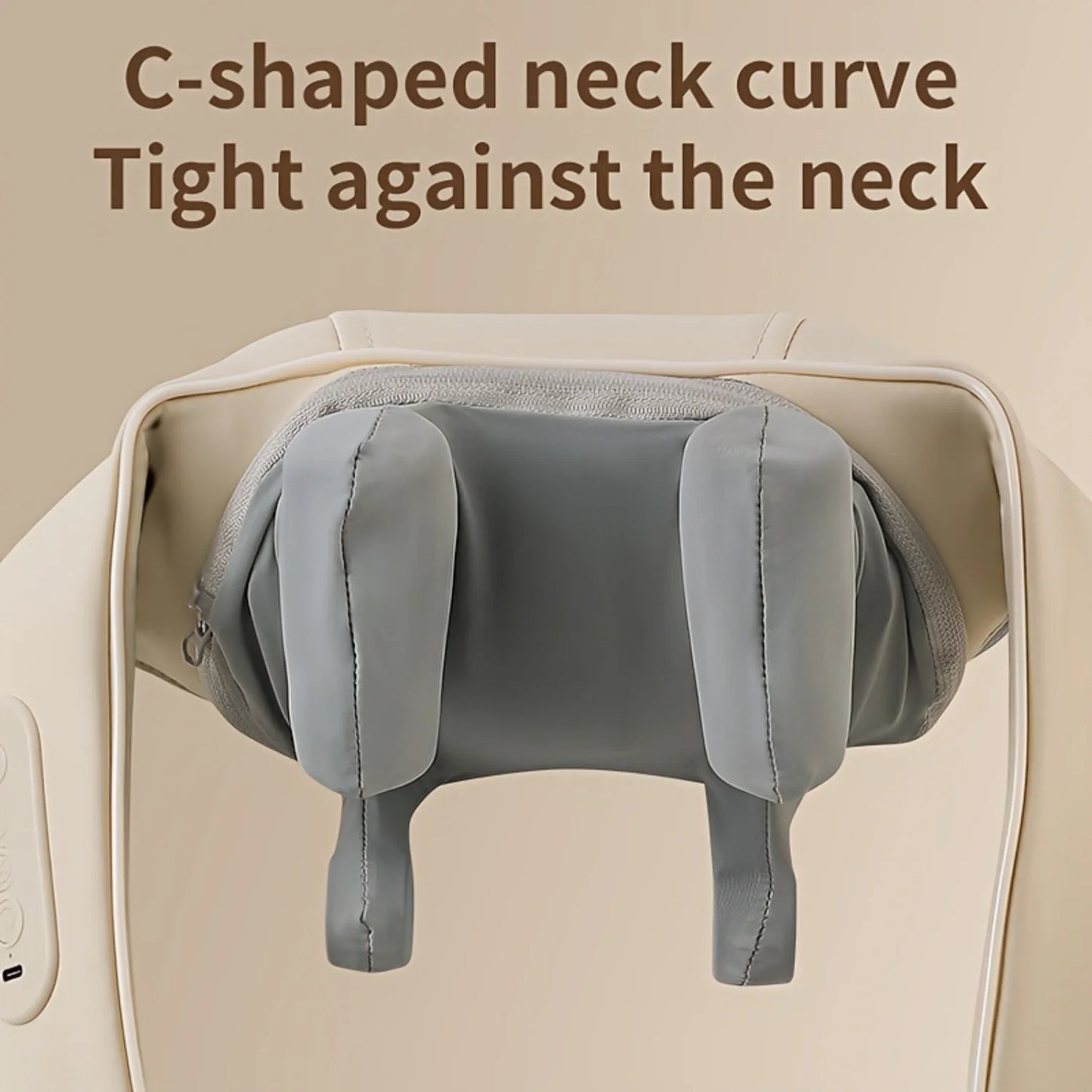 Shiatsu Neck Massager Pillow - 3D Heated Deep Tissue Massage - Rechargeable, Perfect for Relaxation at Home, Office, Travel - Fa