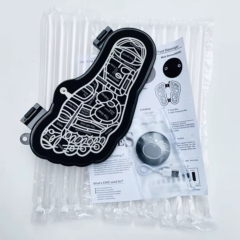 EMS Massage Electric Foot Massager Pad Fisioterapia Electrodos Estimulador Physiotherapy Massageador Healthcare Masajeador Saude