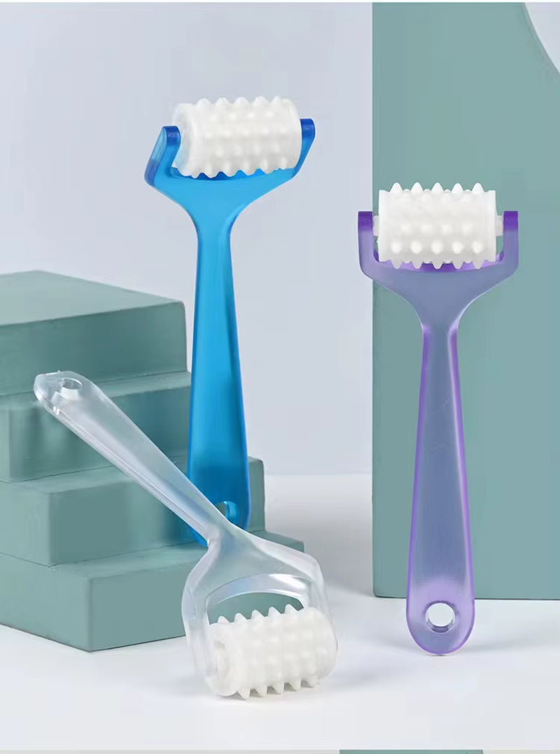 Facial Roller Massager Manualface-Lift Shape Massage Release Muscle Pressure Acupoint Stimulation Multi-Part Body Roller Massage