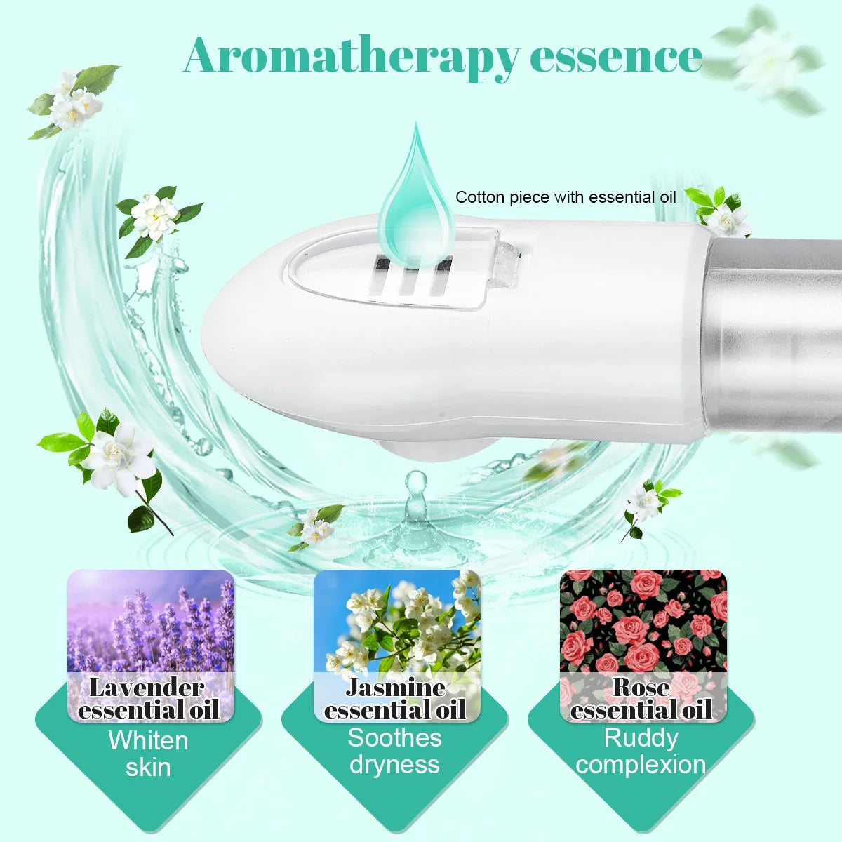 Professional Portable Facial Steamer, Nano Ionic Technology with 180° Rotatable Sprayer, Warm and Cold Mist for Salon and Spa Use