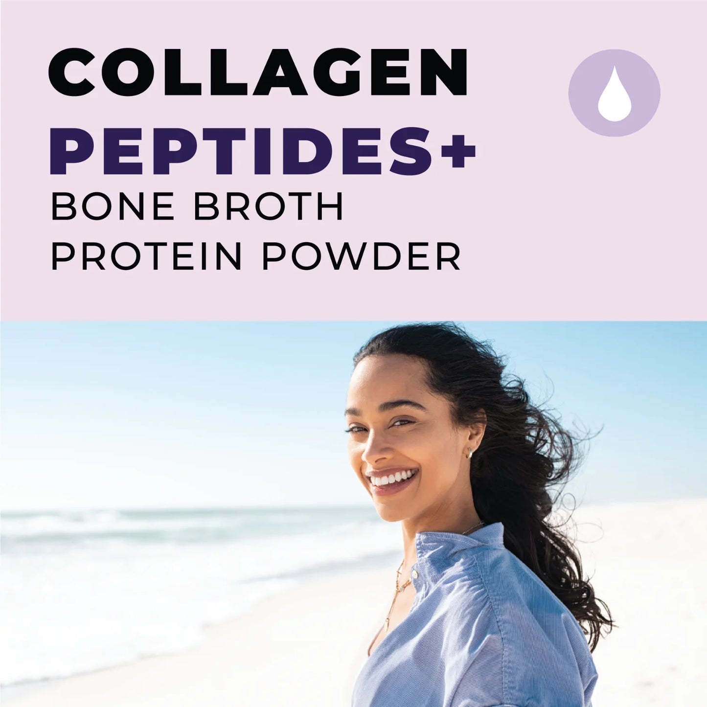 Organic Collagen Peptides Powder with Organic Bone Broth Protein, Grass-Fed - 16 oz