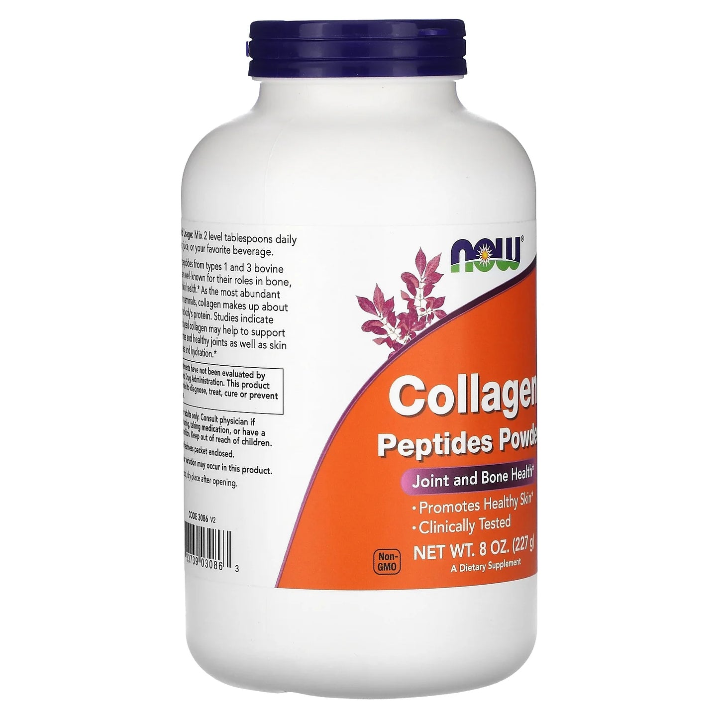 Foods Collagen Peptides 8 Oz Powder