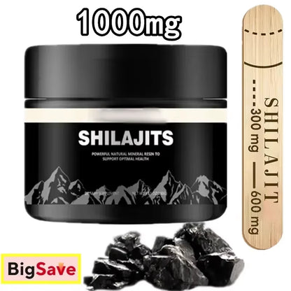 1000Mg Pure Shilajit Resin Mineral Supplements Himalaya Original with 85+ Trace Minerals Fulvic Acid for Beauty Health Wholesale