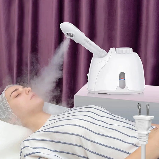 Professional Portable Facial Steamer, Nano Ionic Technology with 180° Rotatable Sprayer, Warm and Cold Mist for Salon and Spa Use