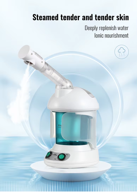 KSKIN Professional Beauty Equipment Skin Care Nano Hydration Warm Misting Face Spray Rotated 360 Portable Facial Steamer