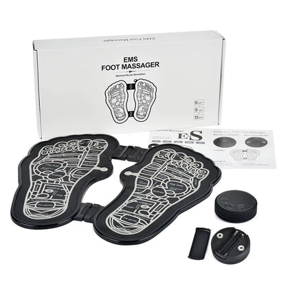 EMS Massage Electric Foot Massager Pad Fisioterapia Electrodos Estimulador Physiotherapy Massageador Healthcare Masajeador Saude
